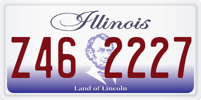 IL license plate Z462227