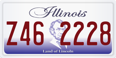 IL license plate Z462228