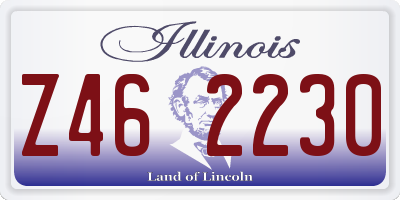 IL license plate Z462230