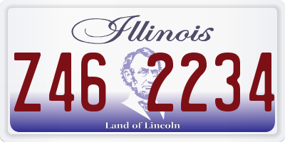 IL license plate Z462234