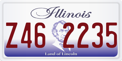 IL license plate Z462235