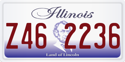 IL license plate Z462236