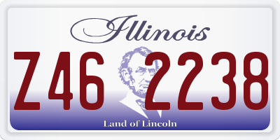 IL license plate Z462238