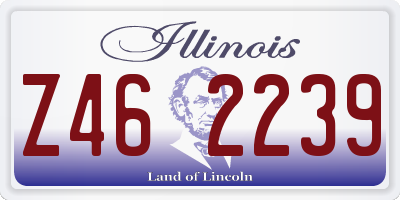 IL license plate Z462239