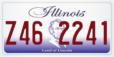 IL license plate Z462241