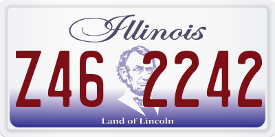 IL license plate Z462242