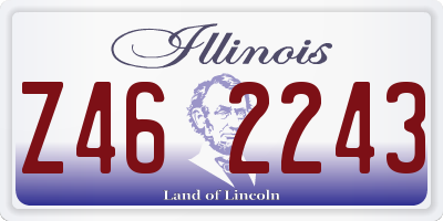 IL license plate Z462243