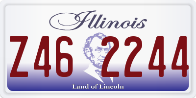 IL license plate Z462244