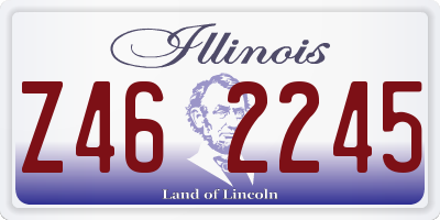 IL license plate Z462245