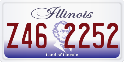 IL license plate Z462252