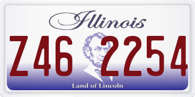 IL license plate Z462254