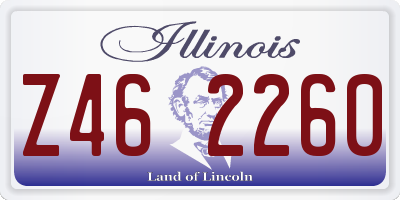IL license plate Z462260