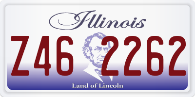 IL license plate Z462262