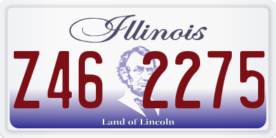 IL license plate Z462275