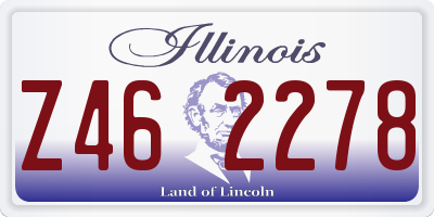 IL license plate Z462278