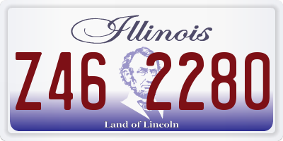 IL license plate Z462280