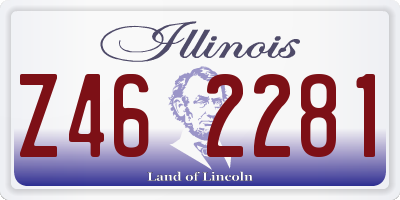 IL license plate Z462281