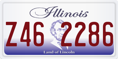 IL license plate Z462286