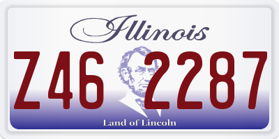 IL license plate Z462287