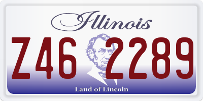 IL license plate Z462289