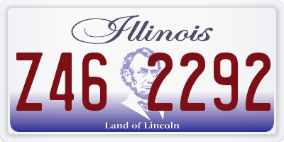 IL license plate Z462292