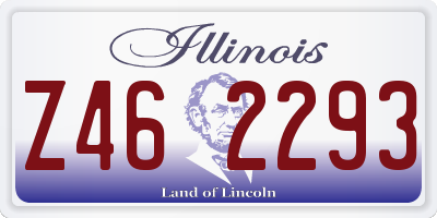 IL license plate Z462293