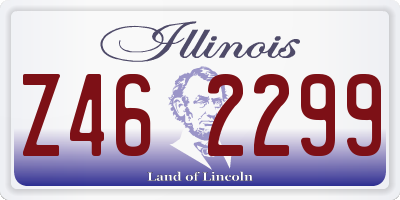 IL license plate Z462299