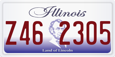 IL license plate Z462305