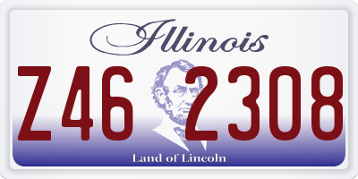IL license plate Z462308