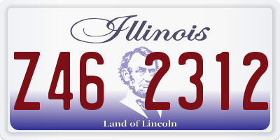 IL license plate Z462312