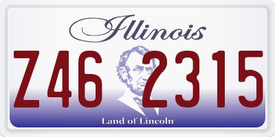 IL license plate Z462315