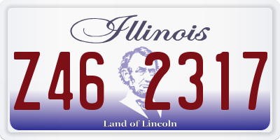 IL license plate Z462317