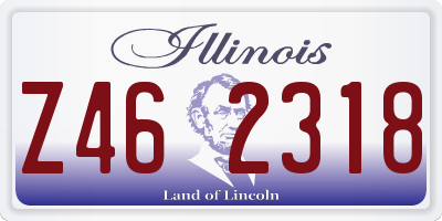 IL license plate Z462318