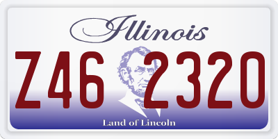 IL license plate Z462320