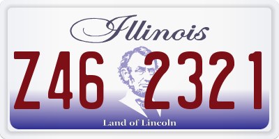 IL license plate Z462321