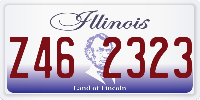 IL license plate Z462323