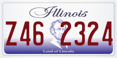 IL license plate Z462324