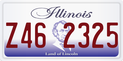 IL license plate Z462325