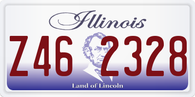 IL license plate Z462328
