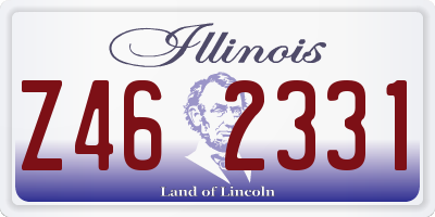 IL license plate Z462331