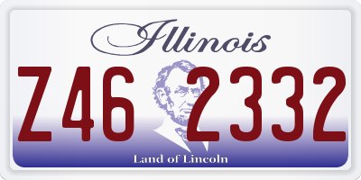 IL license plate Z462332