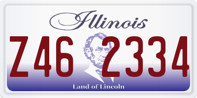 IL license plate Z462334