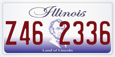 IL license plate Z462336