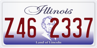 IL license plate Z462337