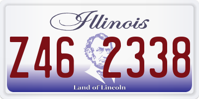 IL license plate Z462338