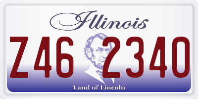 IL license plate Z462340