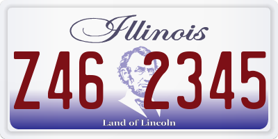 IL license plate Z462345