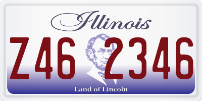 IL license plate Z462346