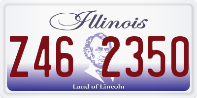 IL license plate Z462350