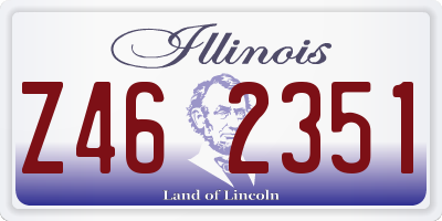 IL license plate Z462351